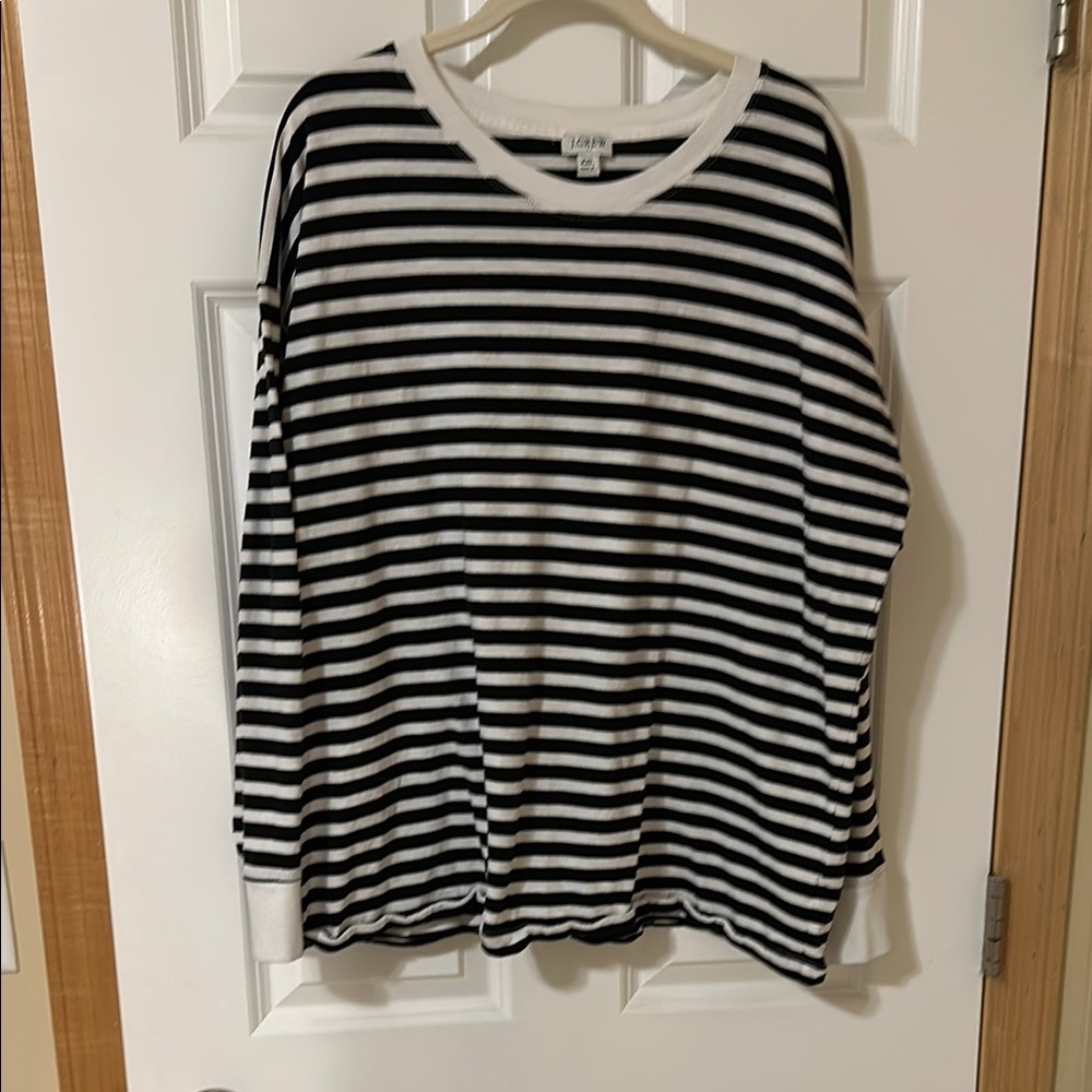 J. Crew  Striped Crewneck Tee
